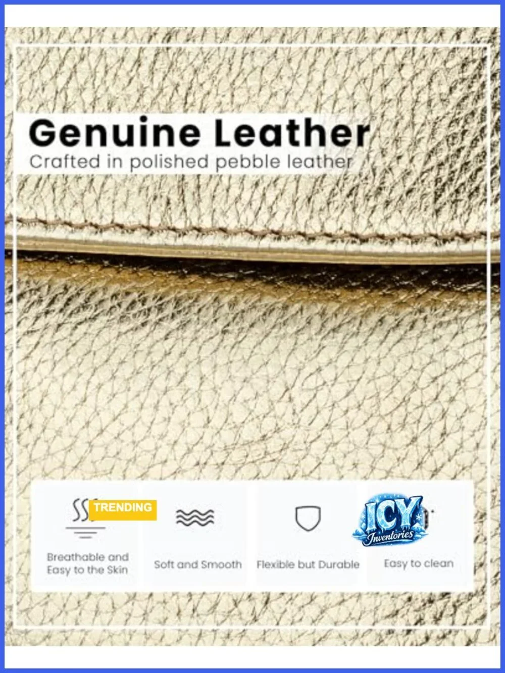 Genuine Leather Crossbody Bag for Women with RFID Blocking Phone Pocket